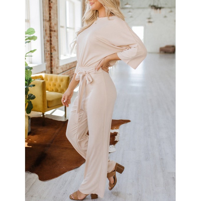 Casual Qimu sleeve jumpsuit