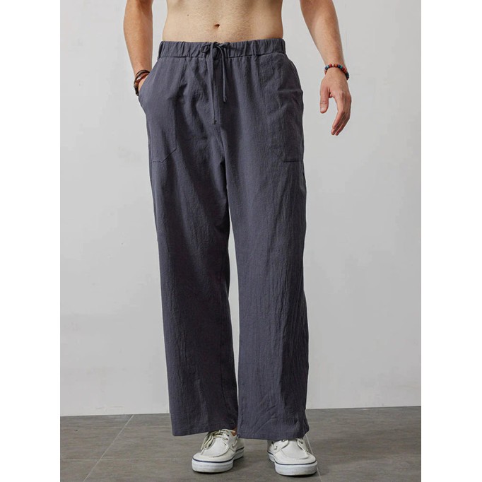 Comfortable Wide-Legged Linen Pants