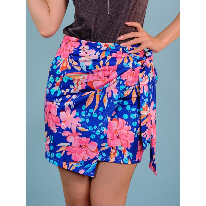 FLORAL KNOT SHEATH CASUAL SKIRTS