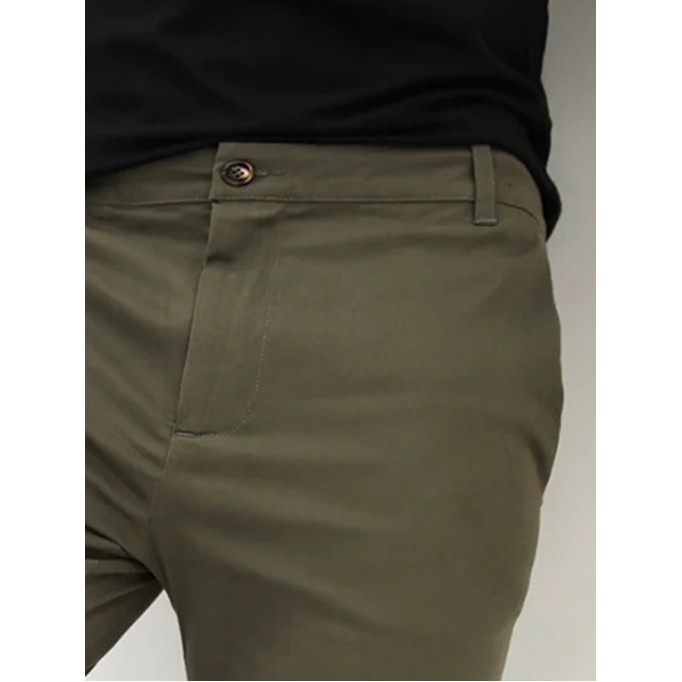 Green Stretch Twill Men's Pants