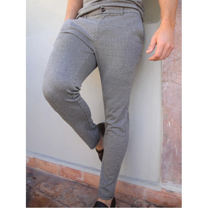 Grey Stretch Twill Men's Pants