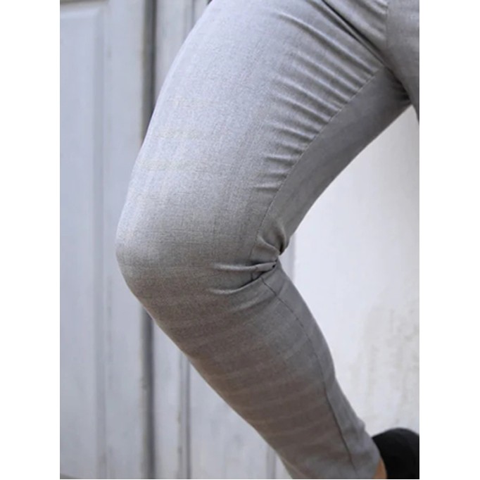 Grey Stretch Twill Men's Pants