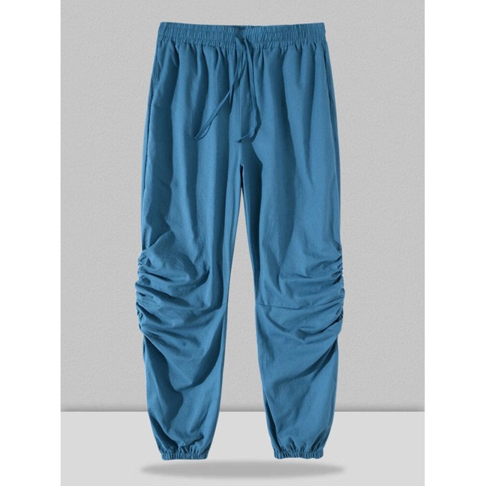 Linen Lace-Up Pants - Lightweight & Breathabl