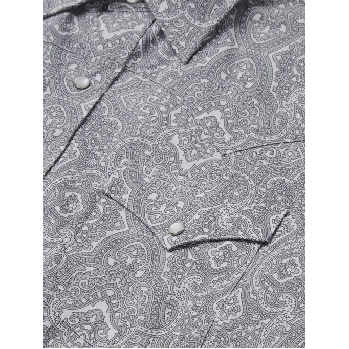 Men's Paisley Button-Front Shirt