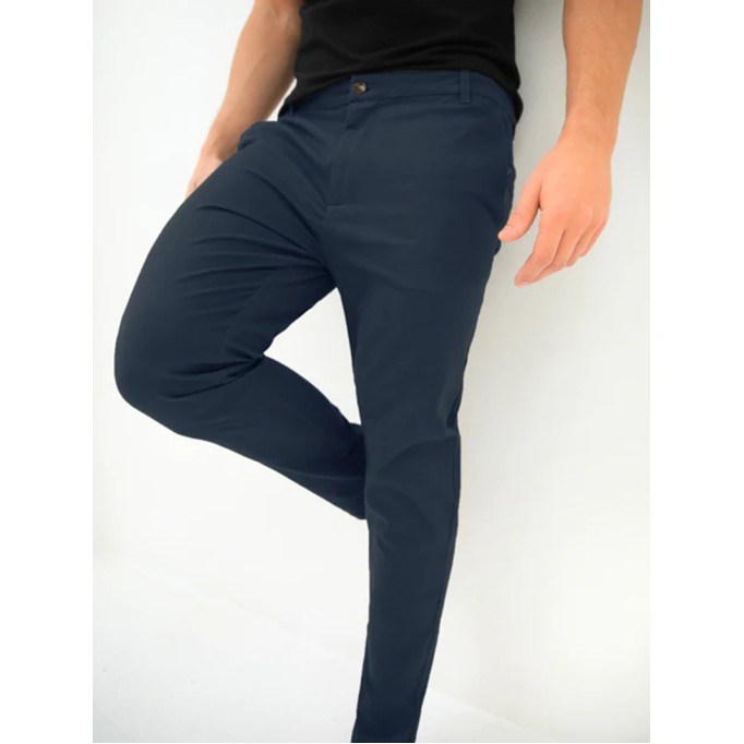 Men's Blue Stretch Twill Pants