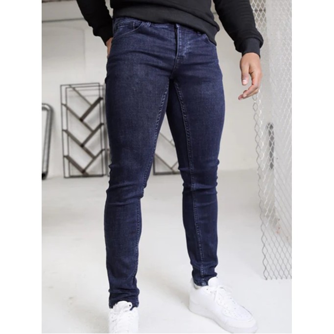 Men's Blue Stretch Twill Pants