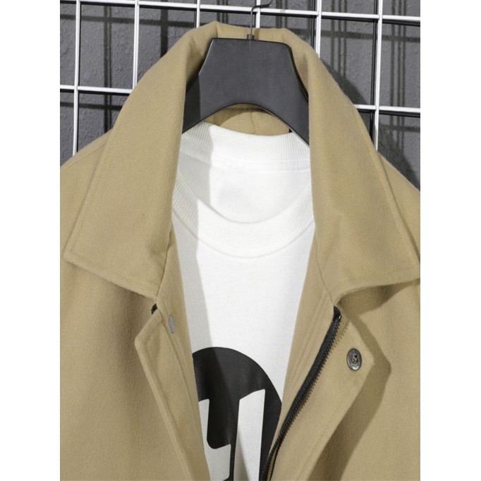 Men's Casual Oversized Coat Long Jacket