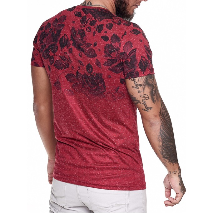 Men's casual pattern short sleeved T-shirt