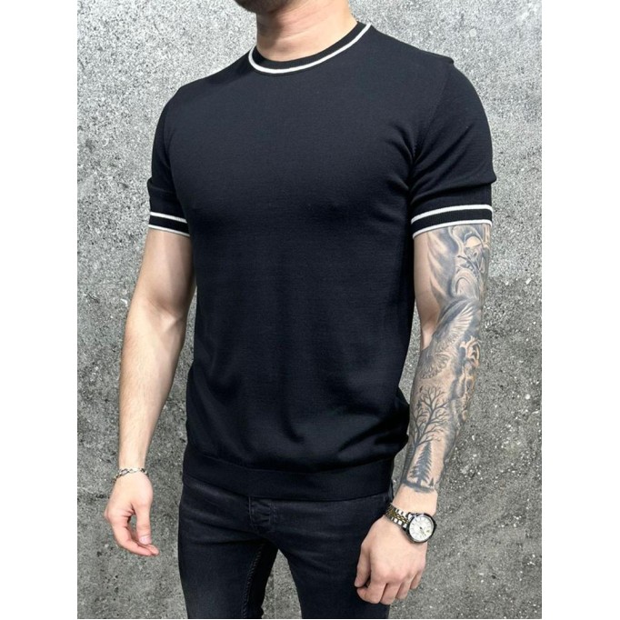 Men's casual striped T-shirt