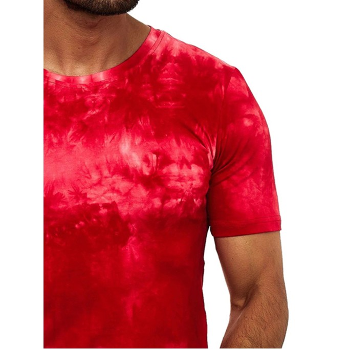 Men's casual tie-dyed short sleeved T-shirt