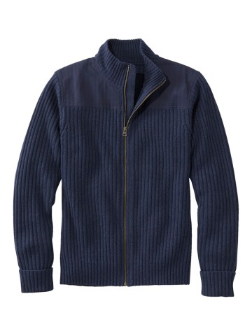 Men's full zip sweater