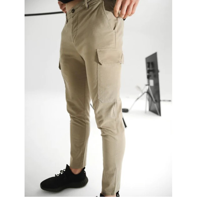 Men's Khaki Stretch Twill Pants