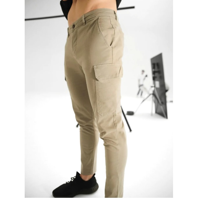 Men's Khaki Stretch Twill Pants