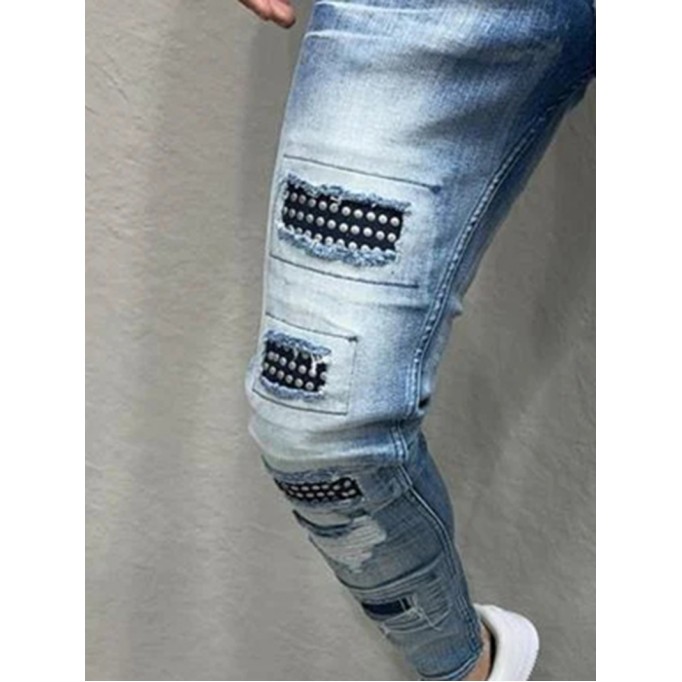 Men's tight cropped jeans