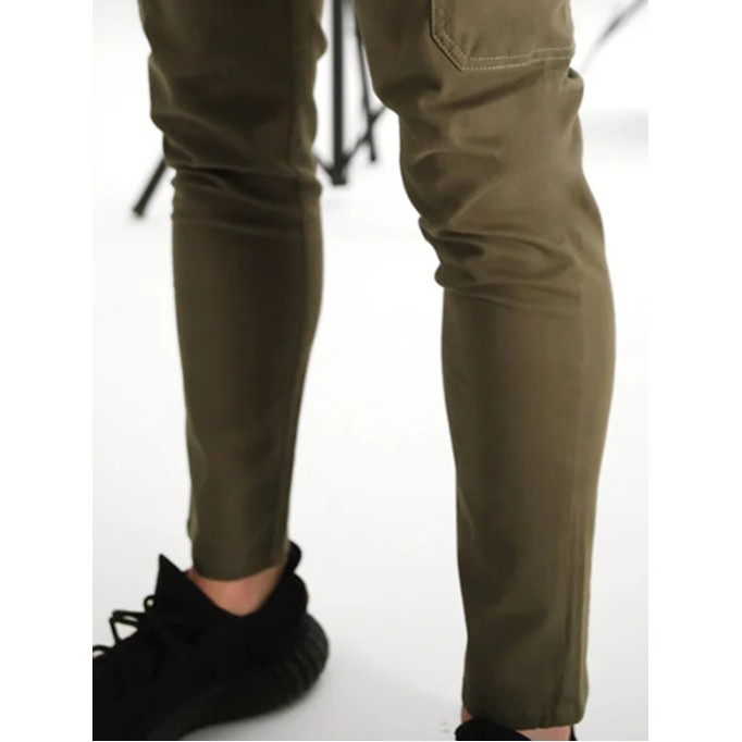 Green Work Suit Elastic Twill Men's Pants