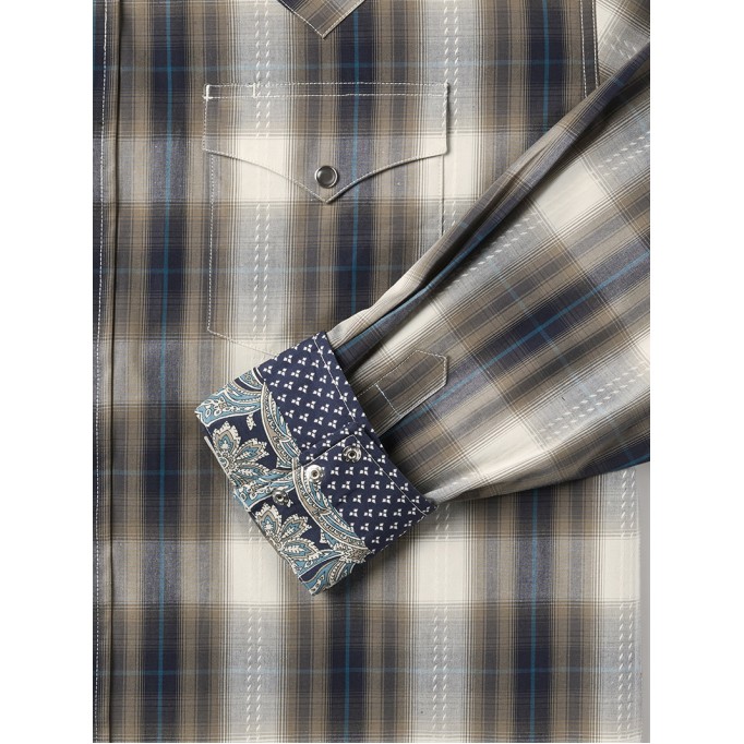 Men's Plaid Dobby Western Shirt