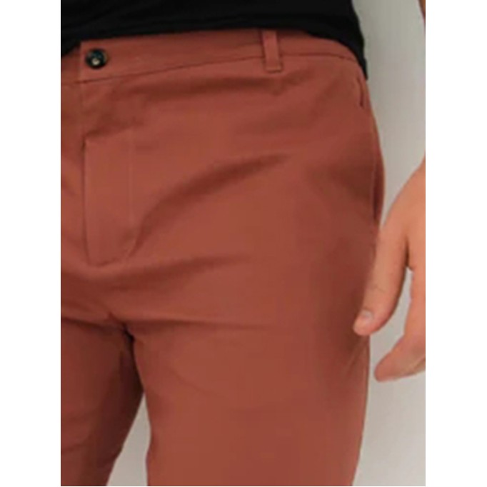 Red Stretch Twill Men's Pants