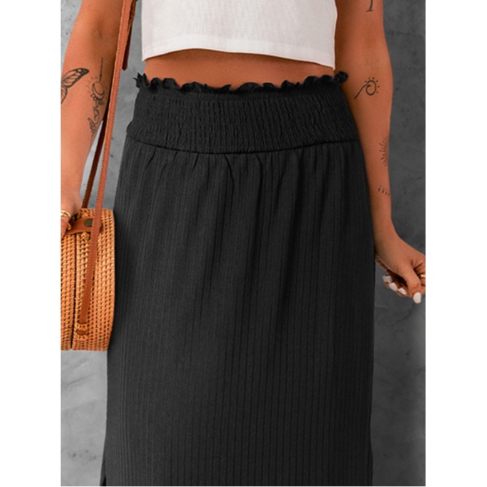 SPLIT FLARED CASUAL SKIRTS