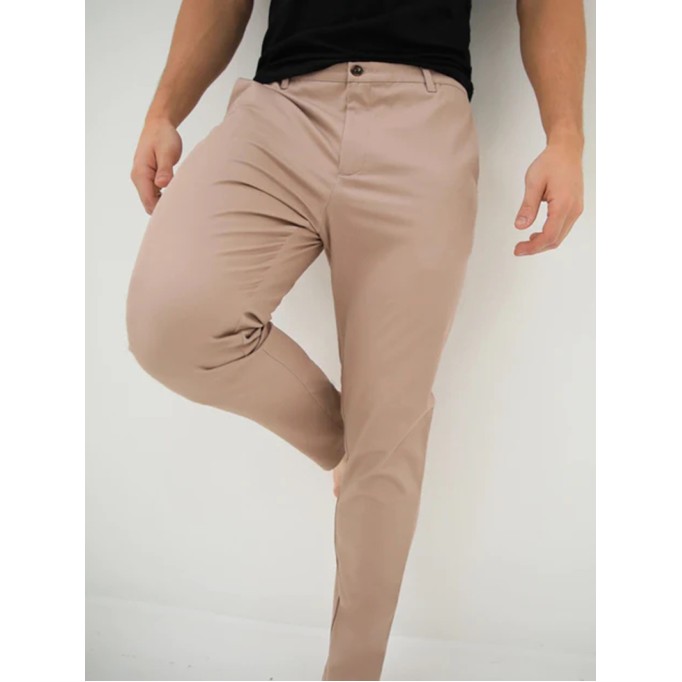 Stretch Twist Men's Khaki Pants