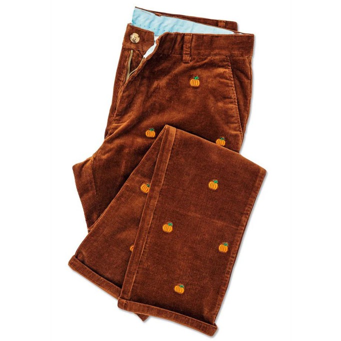 Vintage corduroy pumpkin track pants