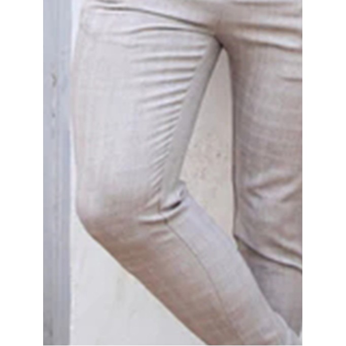 White Stretch Twill Men's Pants