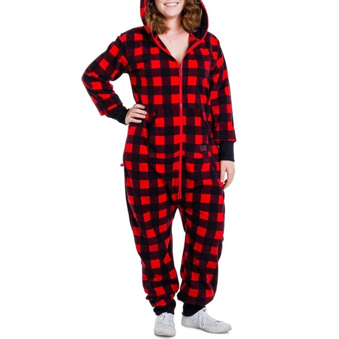 Women's Casual Contrast Color Plaid Jumpsuit