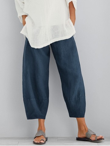 Women's casual cotton loose pants