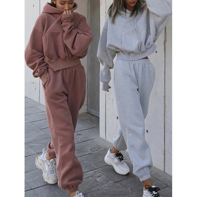 Women's Casual Sports Sweatshirt Set