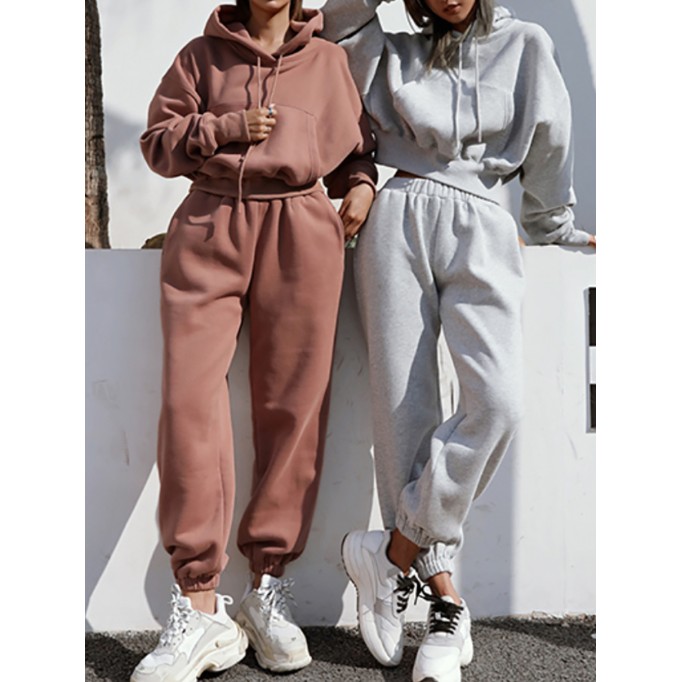 Women's Casual Sports Sweatshirt Set