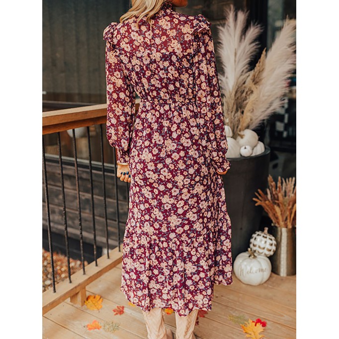 Women's Floral Waist Dress